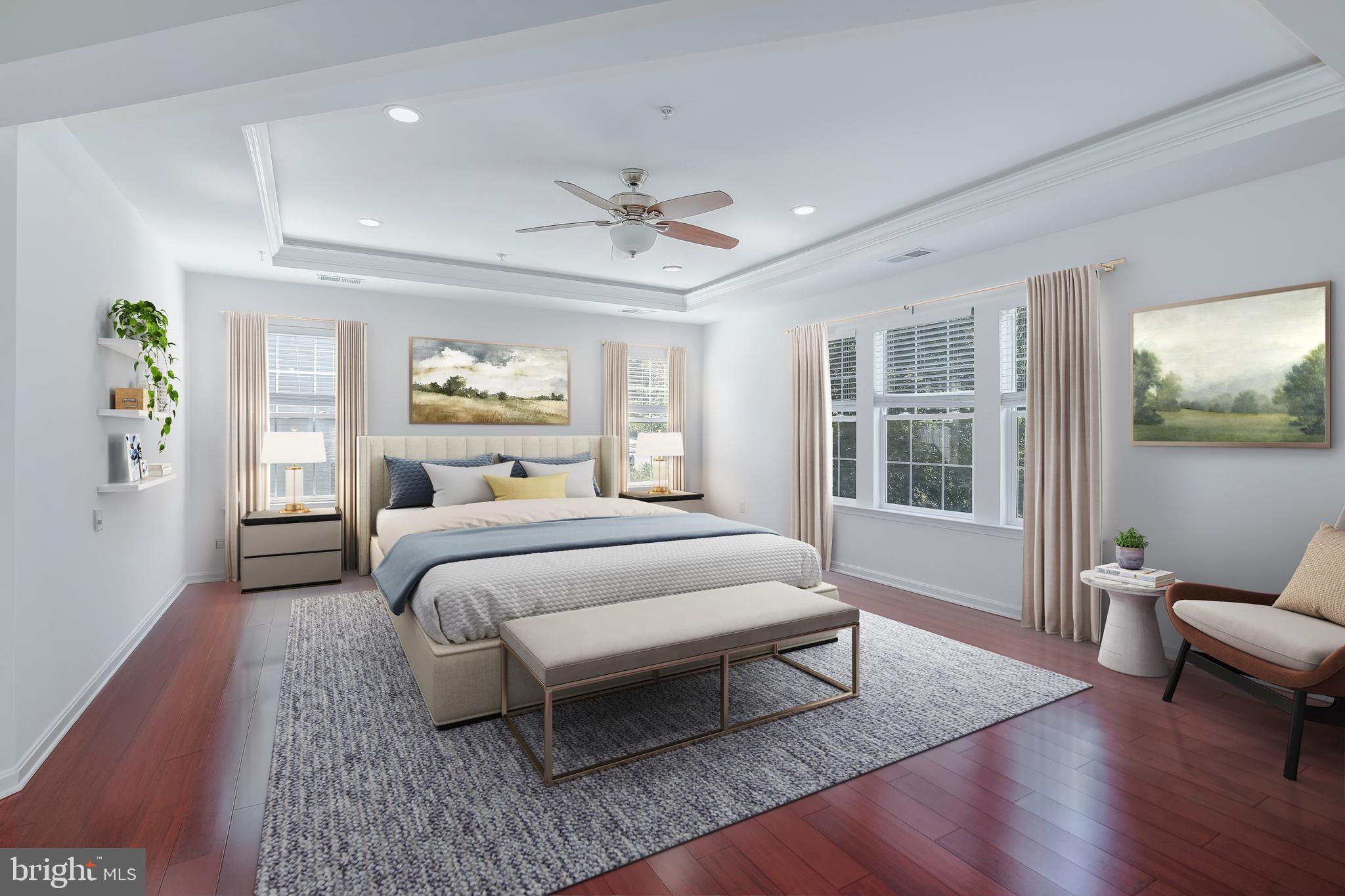 6810 Ashleys Crossing Court Temple Hills, MD 20748 - Photo 22 of 45 a bedroom with a large bed couch and a window