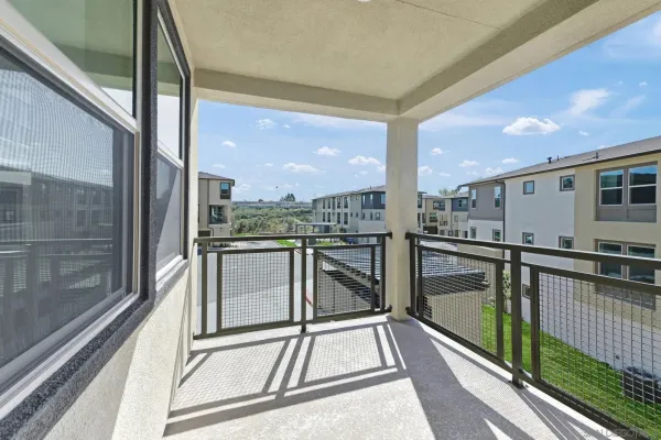 a view of a balcony