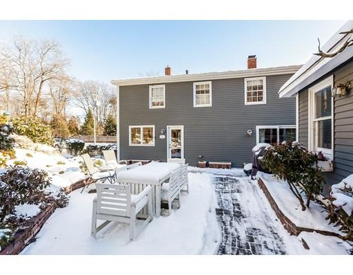238 Hale Street Beverly, MA 01915 - Photo 25 of 30 a view of a patio with a dining table and chairs with wooden floor