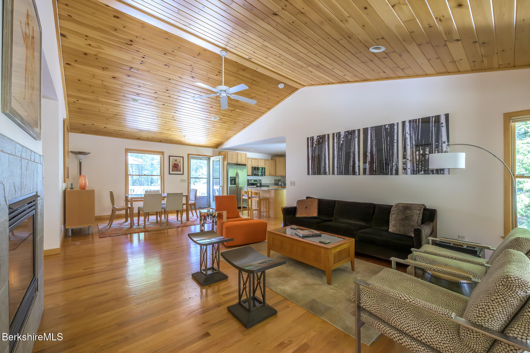 545 West Center Road Otis, MA 01253 - Photo 13 of 60 a living room with furniture and a fireplace