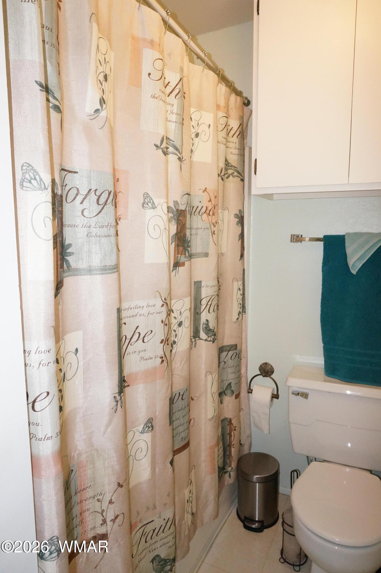 6066 Wagon Wheel Road Lakeside, AZ 85929 - Photo 17 of 32 a bathroom with a toilet and a shower