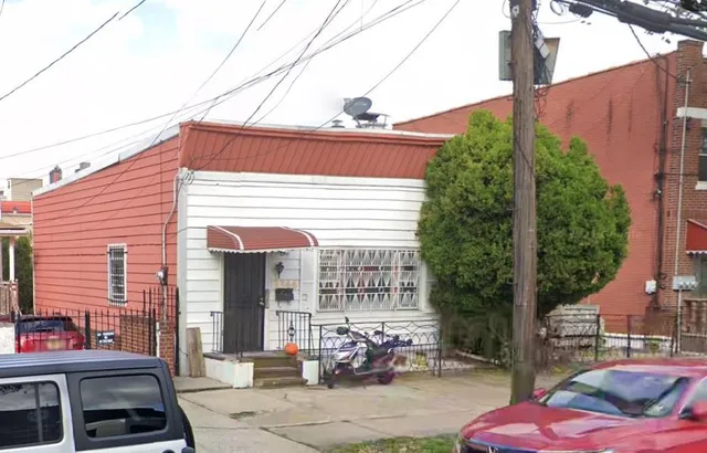 a front view of a house