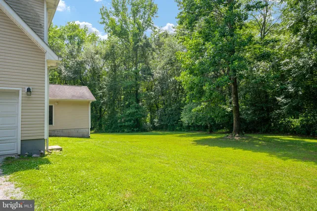 a view of a lake view with houses in the back