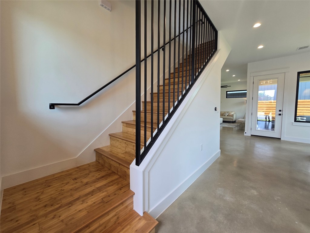 5301 Grover Avenue Austin, TX 78756 - Photo 17 of 40 Metal wall accents on the staircase.