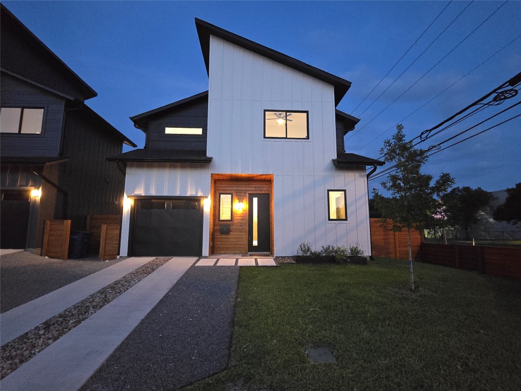 5301 Grover Avenue Austin, TX 78756 - Photo 35 of 40 Exterior view of the front at dusk.