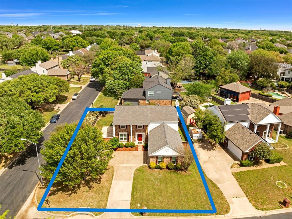 720 Bridget Way Hurst, TX 76054 - Photo 36 of 40 an aerial view of residential houses with outdoor space