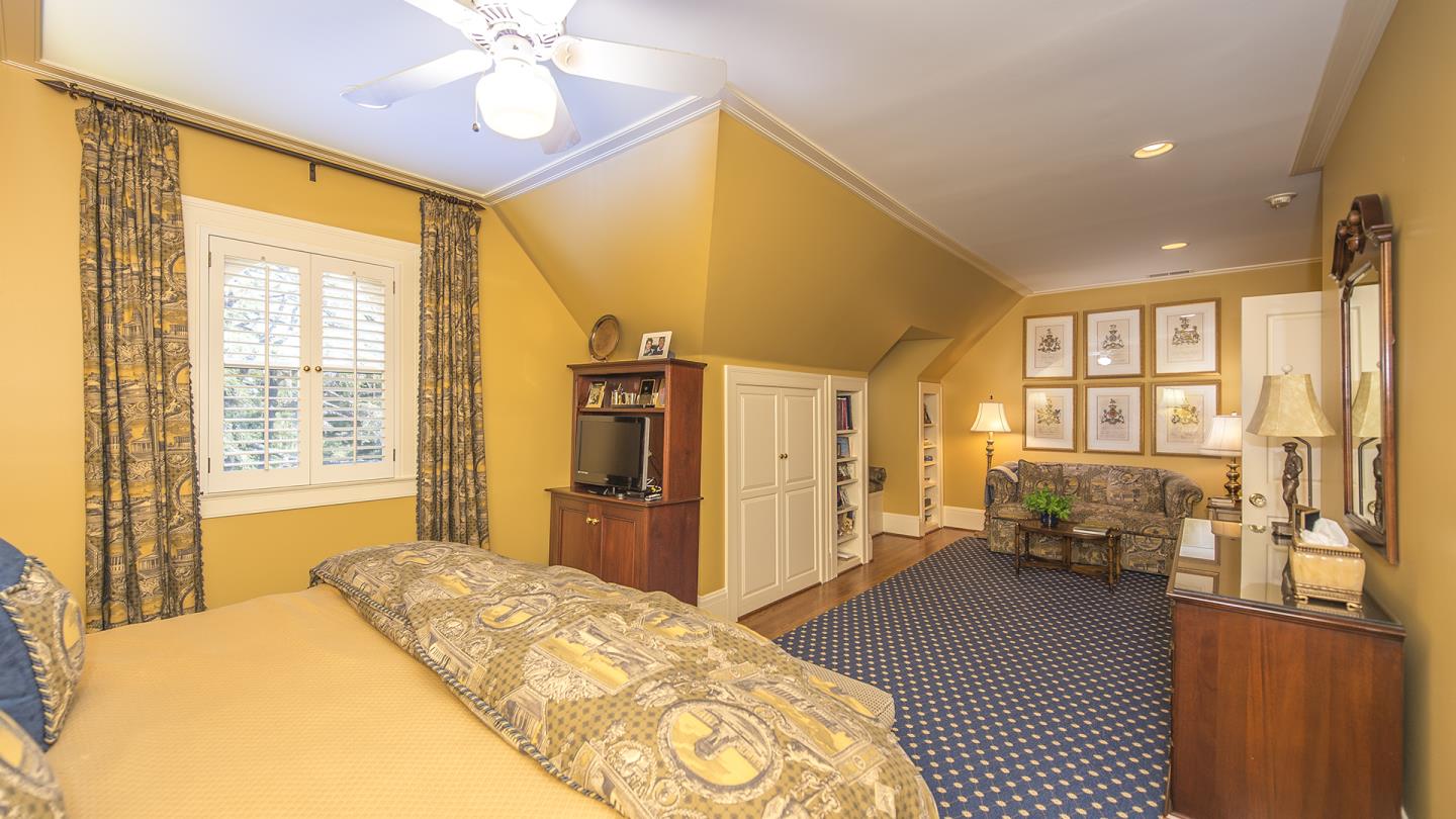 119 Bridge Road Hillsborough, CA 94010 - Photo 50 of 50 a bedroom with a bed furniture and a large window