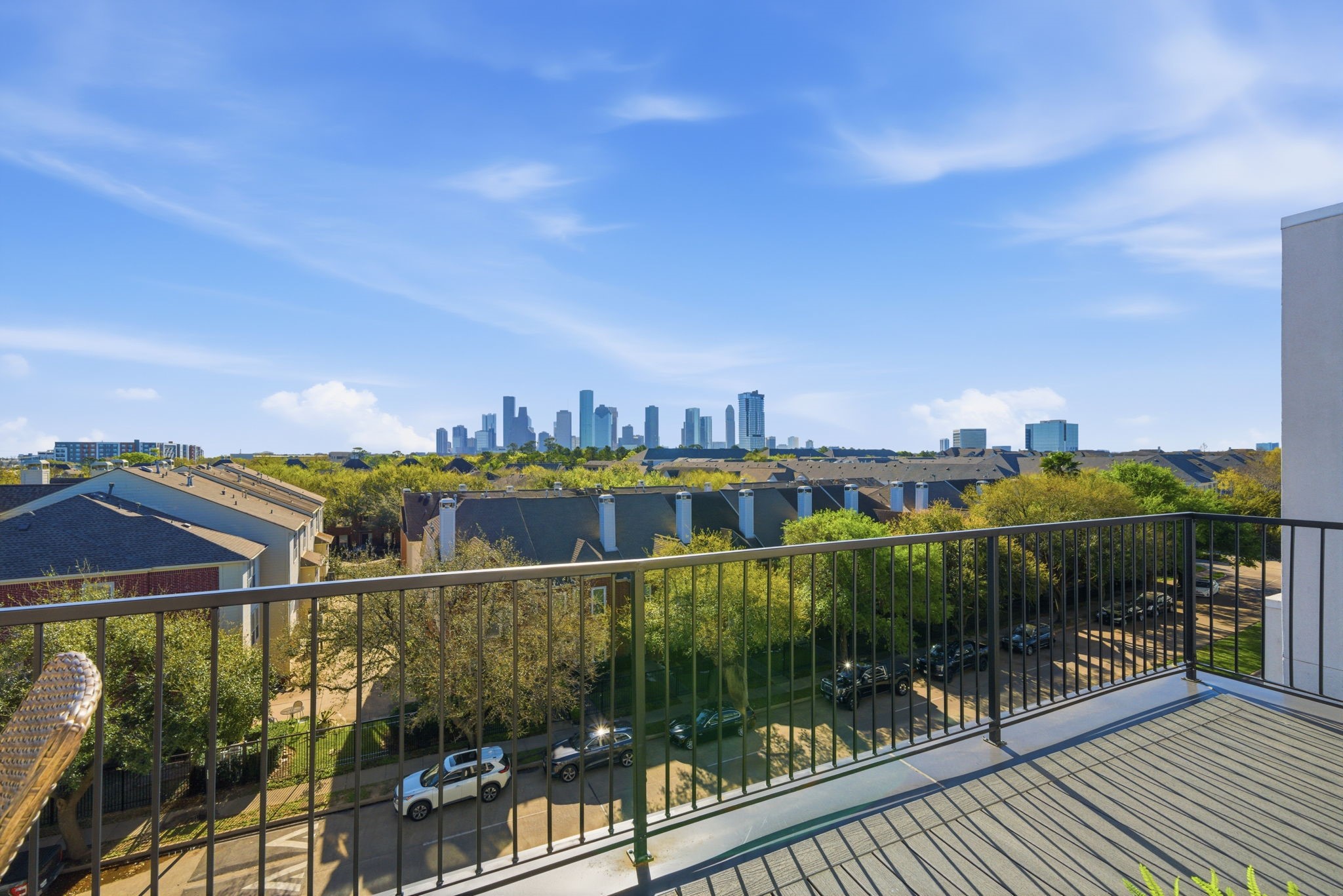 809 Memorial Heights Drive Houston, TX 77007 - Photo 7 of 40 a view of a balcony with city view