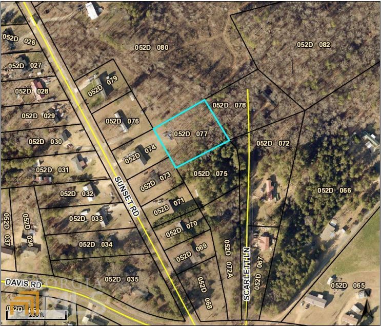 0 Tract 3 Davis Road Eastanollee, GA 30538 - Photo 1 of 1 Tax Assessor's Aerial Map