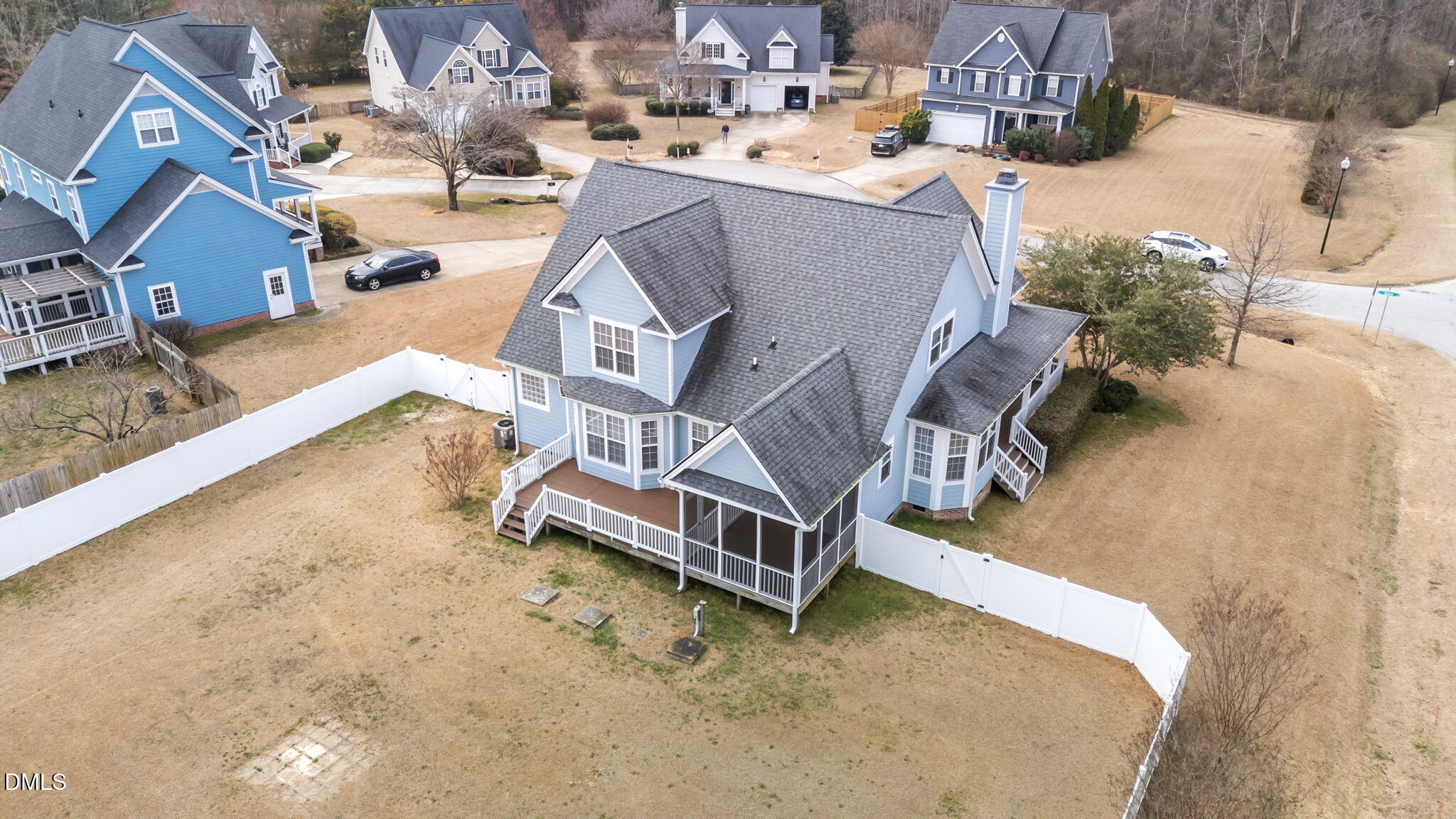 7101 Numa Circle Willow Spring, NC 27592 - Photo 36 of 44 an aerial view of a house with swimming pool