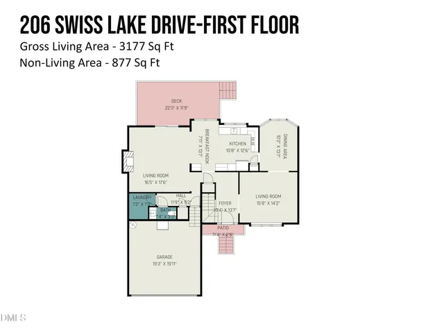 $755,000 | 206 Swiss Lake Drive, Cary, NC 27513