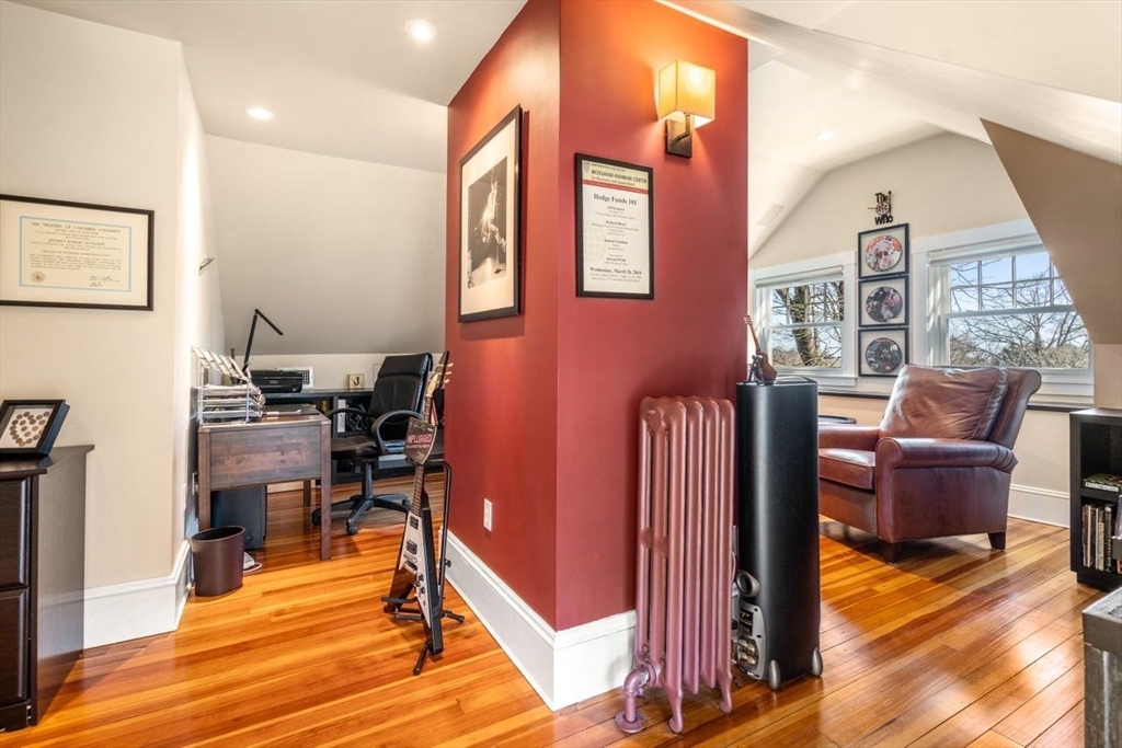 46 Hyslop Road Brookline, MA 02445 - Photo 24 of 33 a work room with furniture and wooden floor