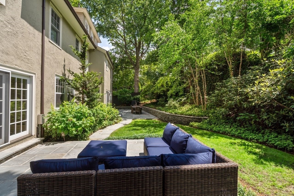 46 Hyslop Road Brookline, MA 02445 - Photo 29 of 33 a view of yard with outdoor seating