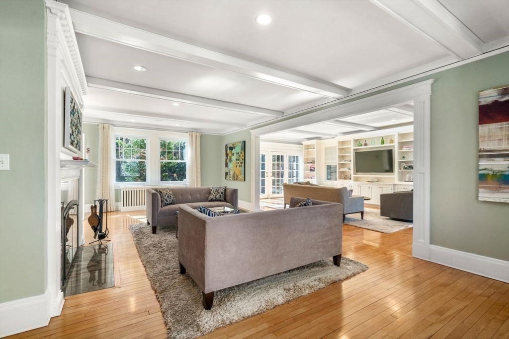 46 Hyslop Road Brookline, MA 02445 - Photo 5 of 33 a living room with furniture and a large window
