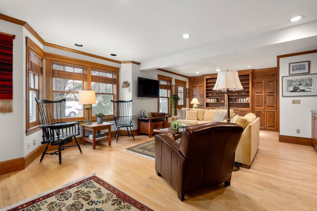 347 Manning Street Needham, MA 02492 - Photo 16 of 42 a living room with furniture and a flat screen tv