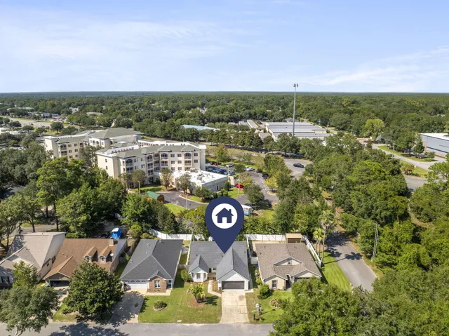 an aerial view of a city with lots of residential buildings
