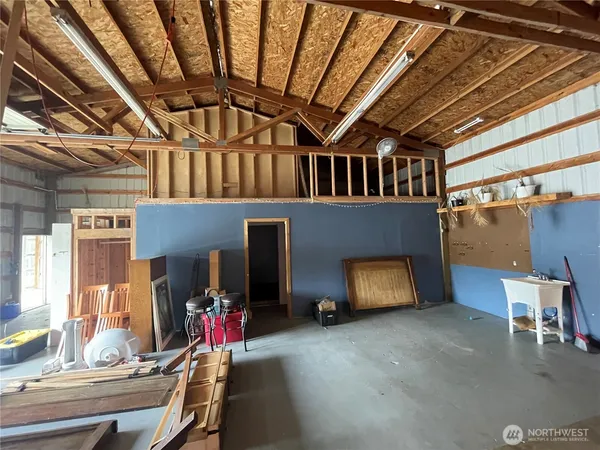 a room with furniture