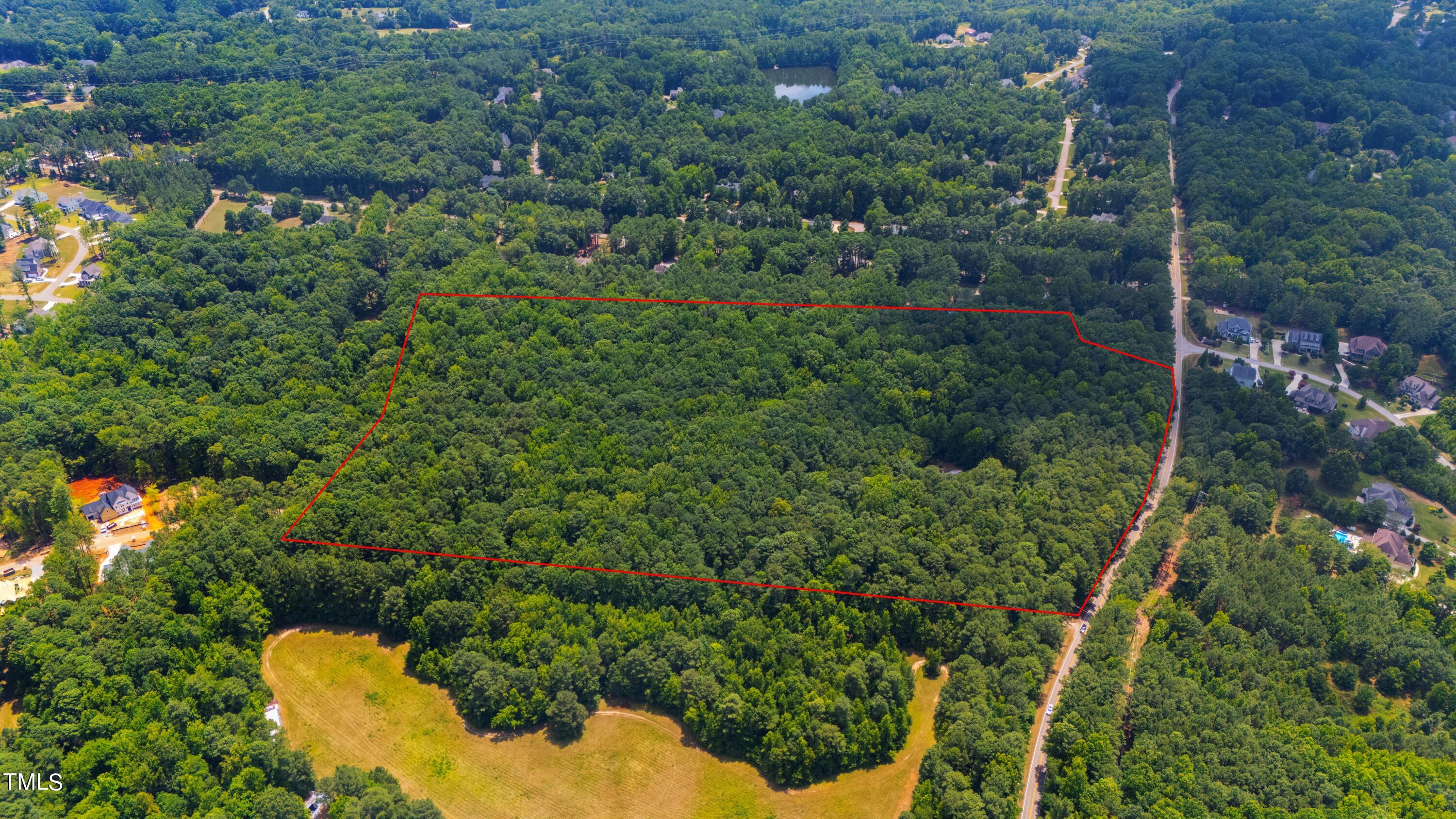 12944 Old Creedmoor Road Raleigh, NC 27613 - Photo 30 of 31 Drone 3 with lines