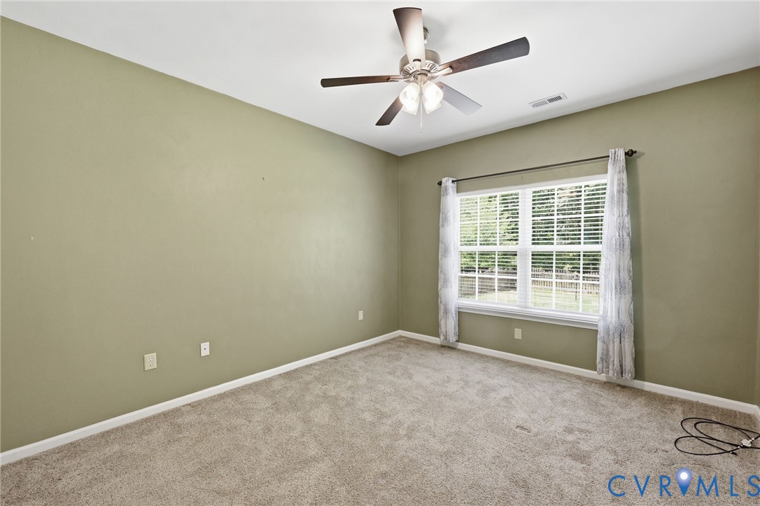 14719 Clover Ridge Lane Chesterfield, VA 23832 - Photo 26 of 36 Carpeted room with a ceiling fan, a single window,