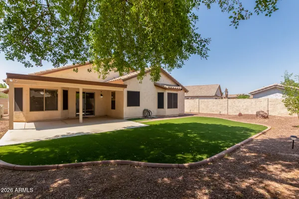 a house view with a outdoor space