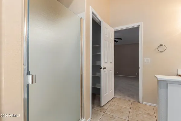 a view of bathroom with shower
