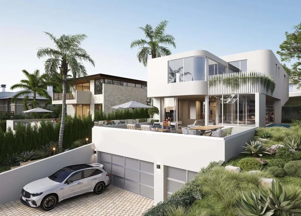 a view of a patio with table and chairs potted plants