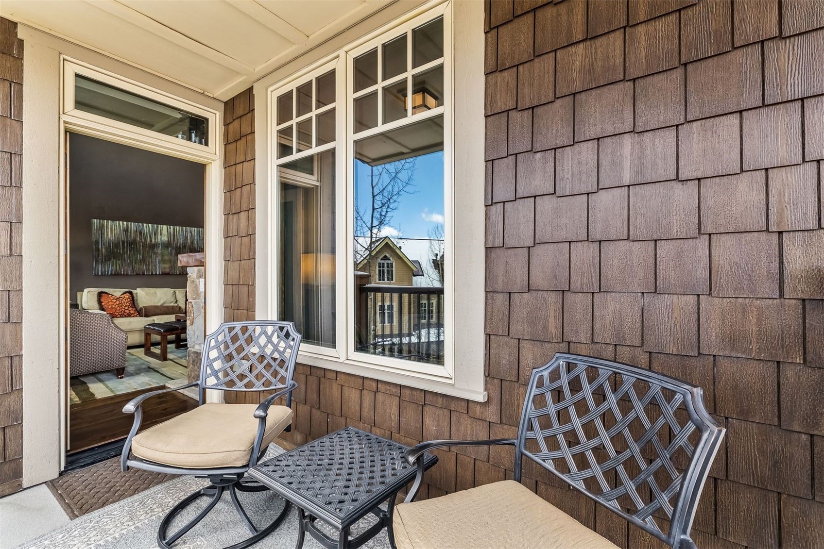 600 Columbine Road, Unit 5305 Breckenridge, CO 80424 - Photo 19 of 36 a living room with a couch and a table
