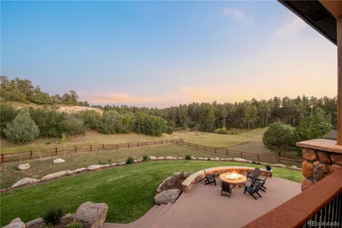 a view of a patio with a couch