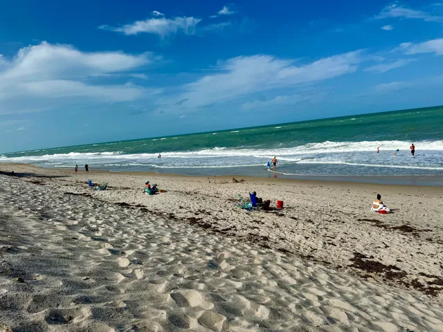 an outdoor space with furniture