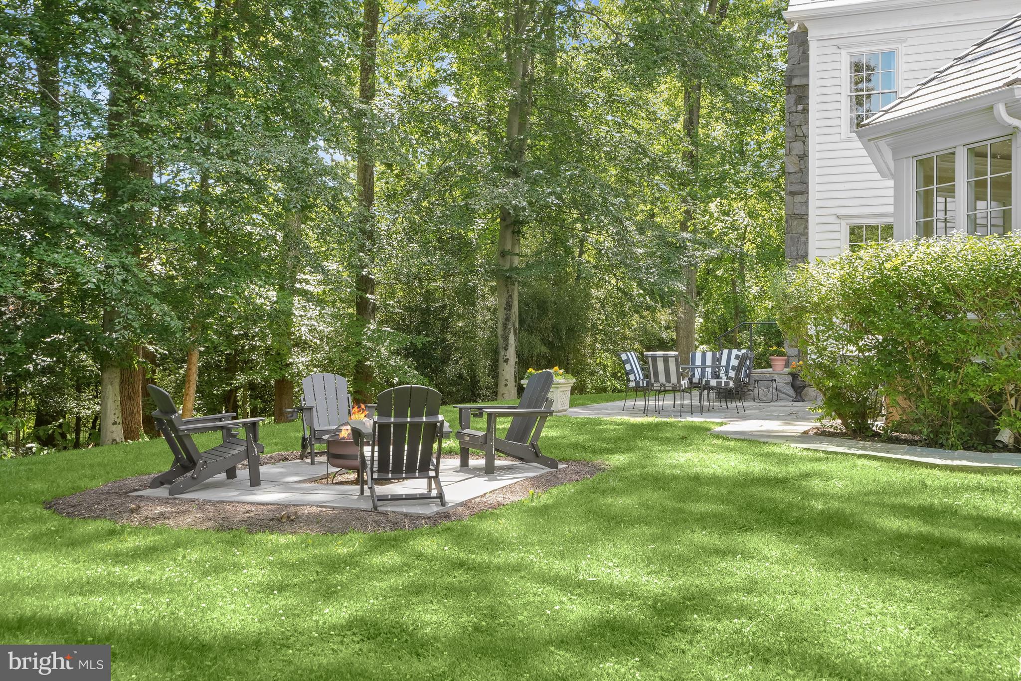 9908 Newhall Road Potomac, MD 20854 - Photo 40 of 44 Firepit Area and Sprawling Patio