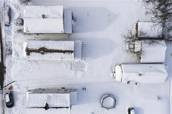 an aerial view of a