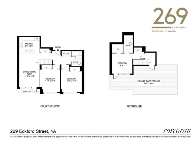 $2,995,000 | 269 Eckford Street, Unit 4A | Greenpoint
