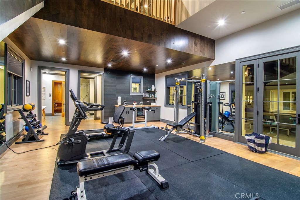 5546 Jed Smith Road Hidden Hills, CA 91302 - Photo 24 of 73 a view of a room with gym equipment
