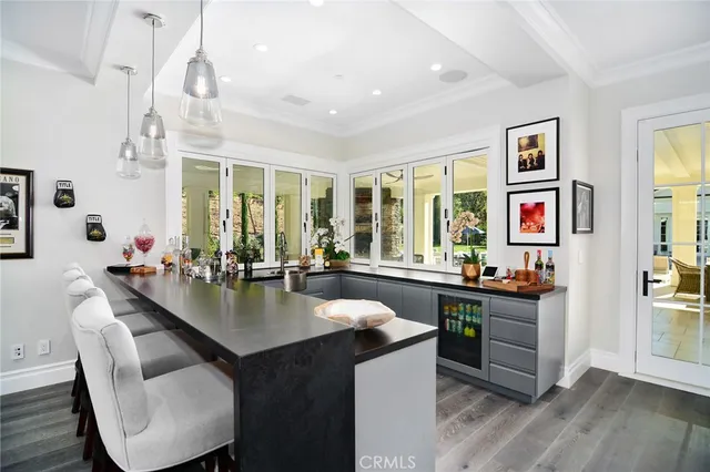 a view of a house with a entertaining space