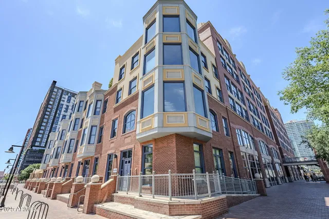 a front view of a building