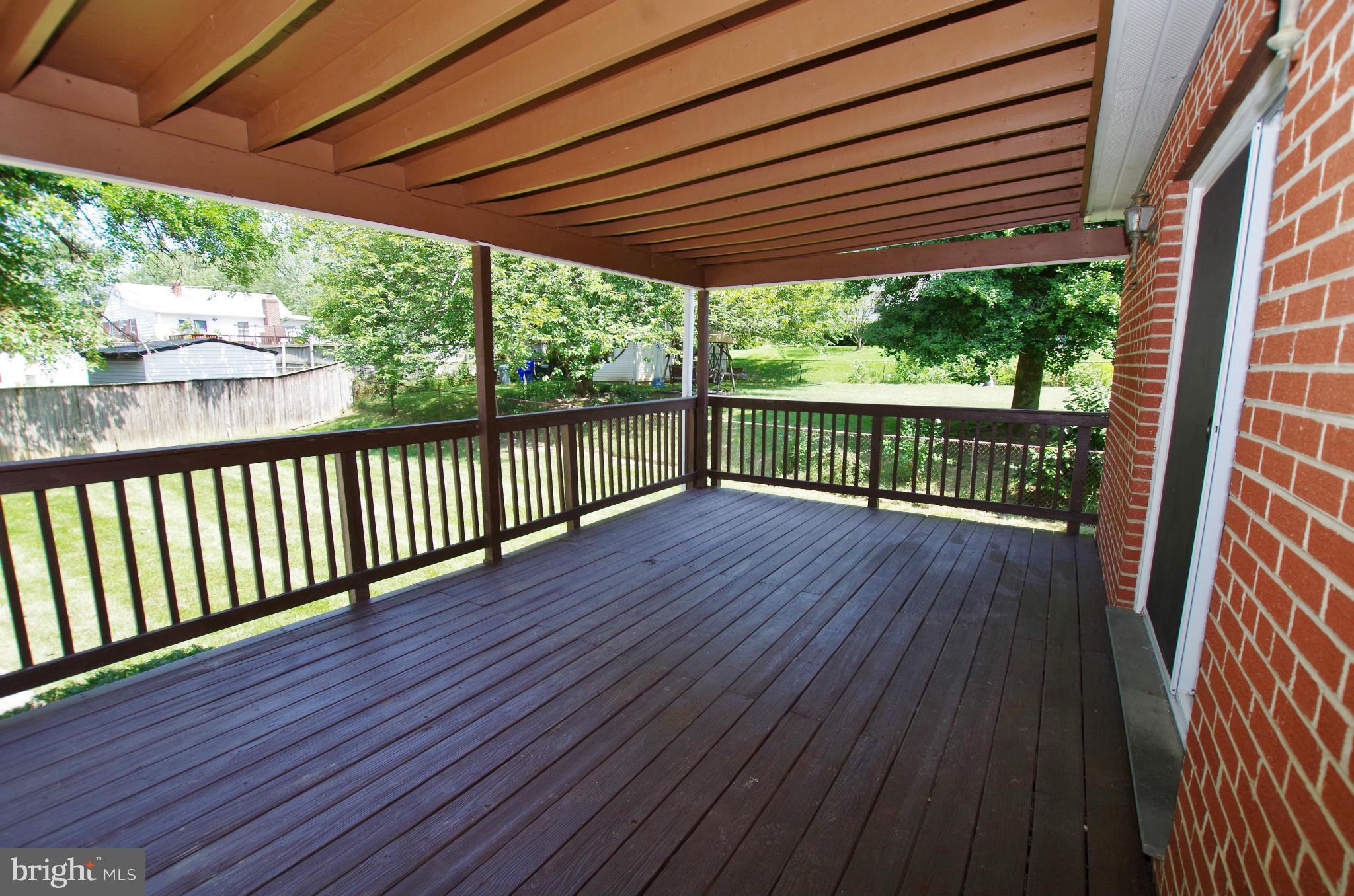 12624 Epping Road Silver Spring, MD 20906 - Photo 25 of 30 Deck is Covered for Inclement Weather