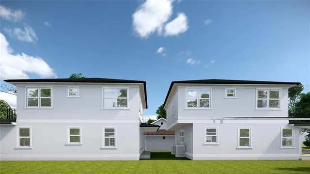 a front view of house with yard