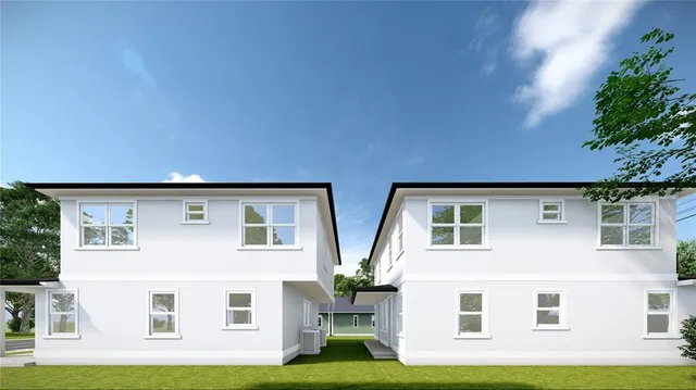 a front view of house with yard