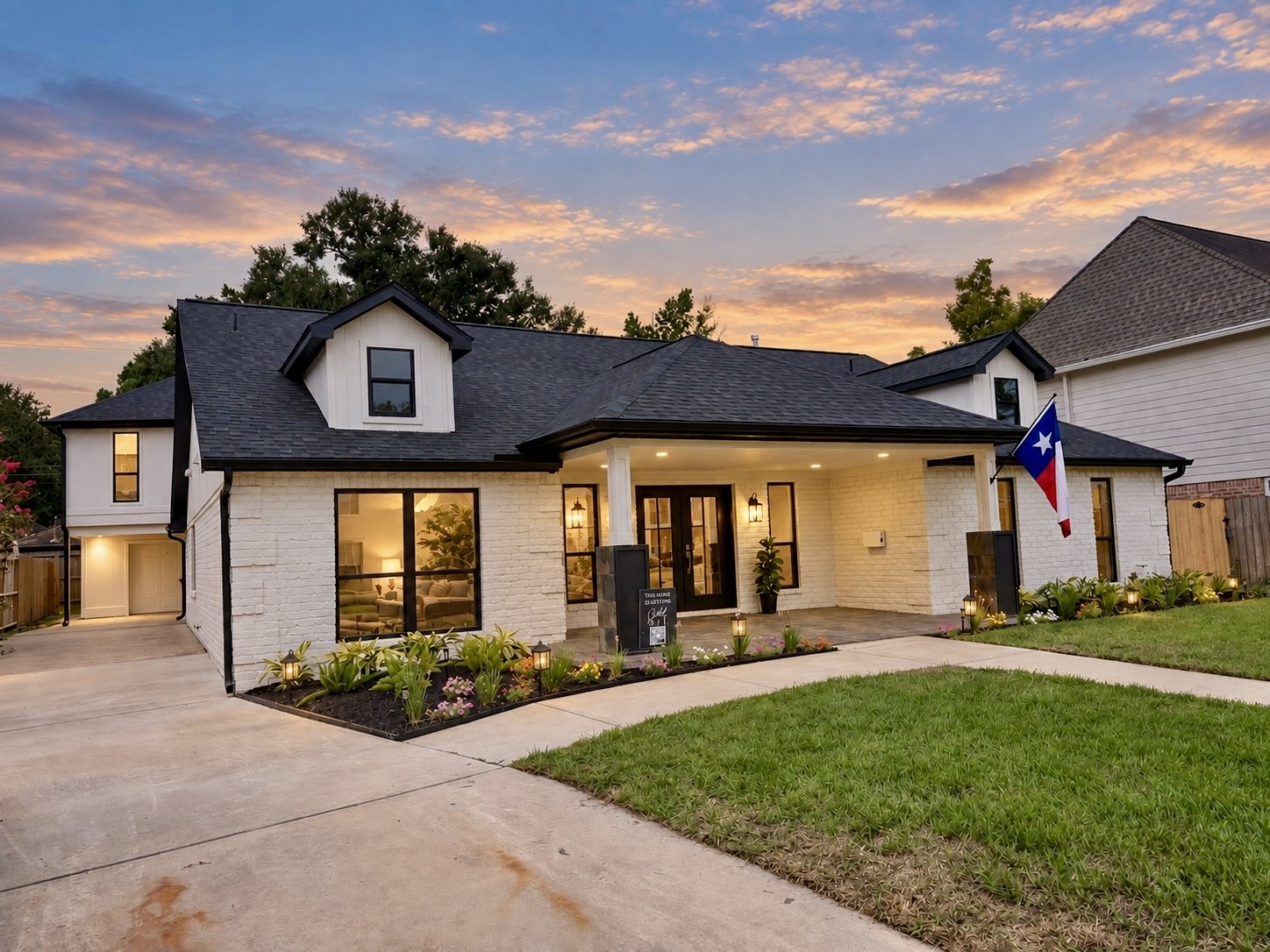 1031 Richelieu Lane Houston, TX 77018 - Photo 1 of 29 Reimagined front facade and grand porch