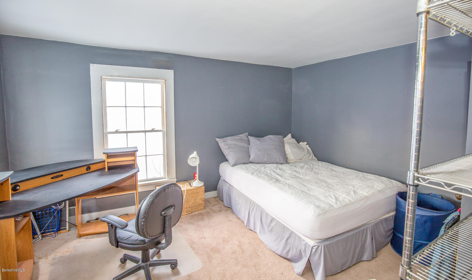 3 Tyringham Road Monterey, MA 01245 - Photo 22 of 24 a bedroom with a bed a desk and chair