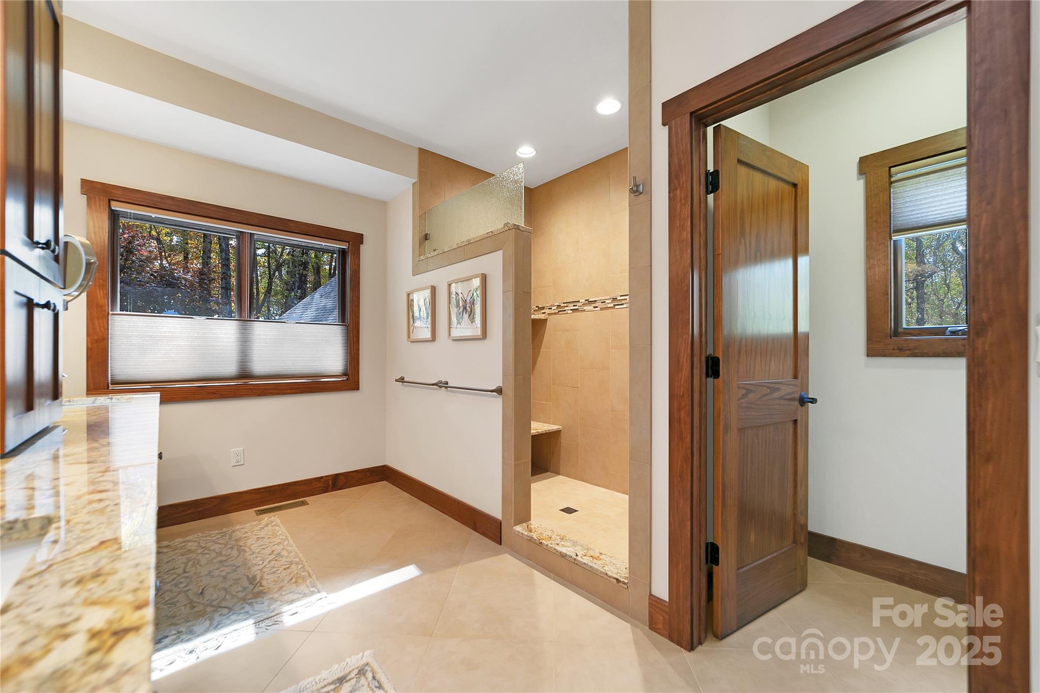 1291 Indian Camp Mountain Road Rosman, NC 28772 - Photo 22 of 48 a view of a hallway with windows and entryway