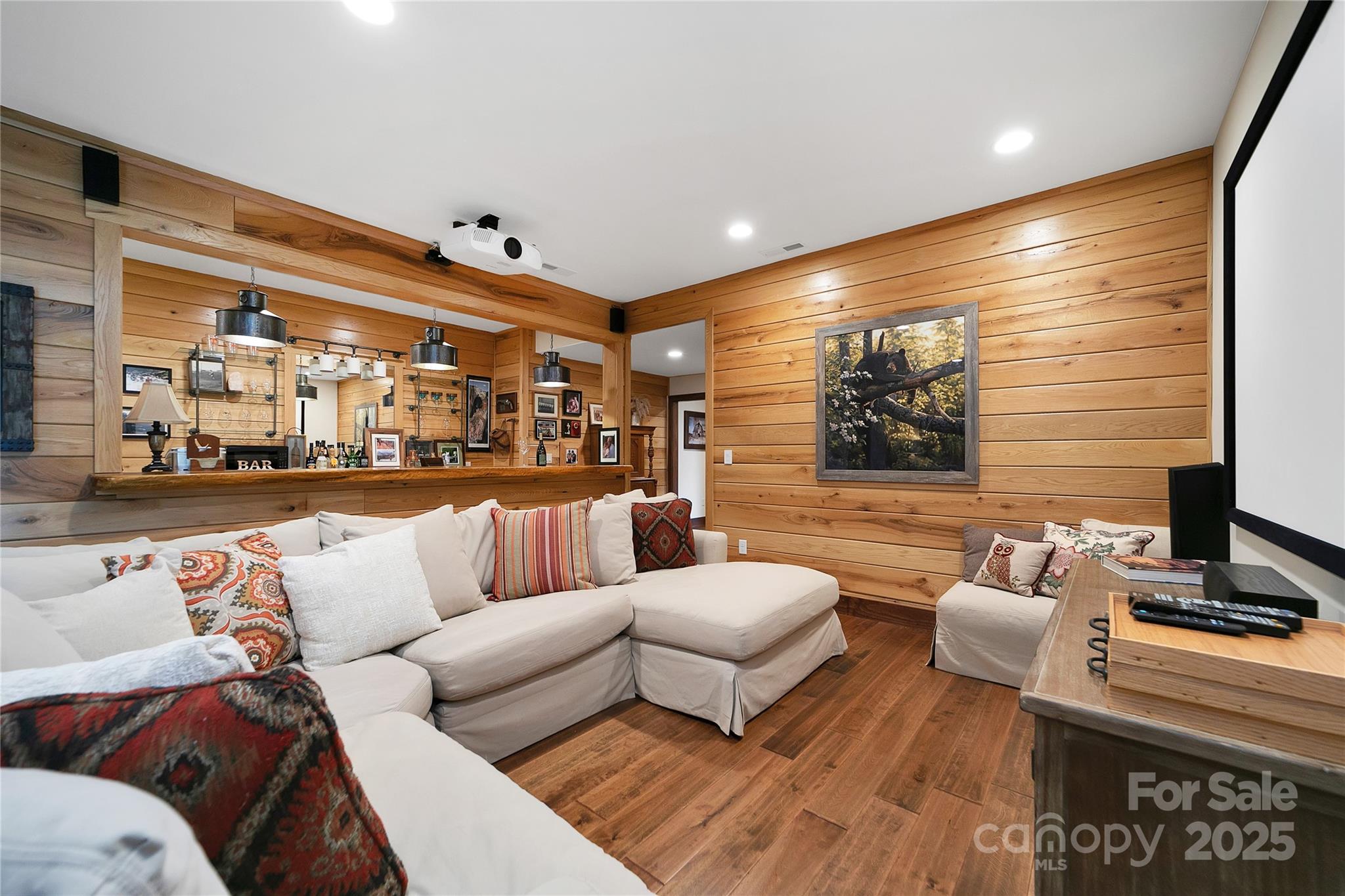 1291 Indian Camp Mountain Road Rosman, NC 28772 - Photo 41 of 48 a living room with furniture and view of kitchen