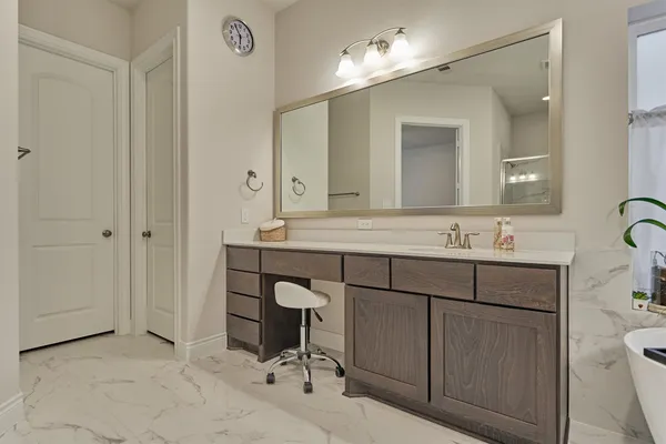 a view of bathroom with shower