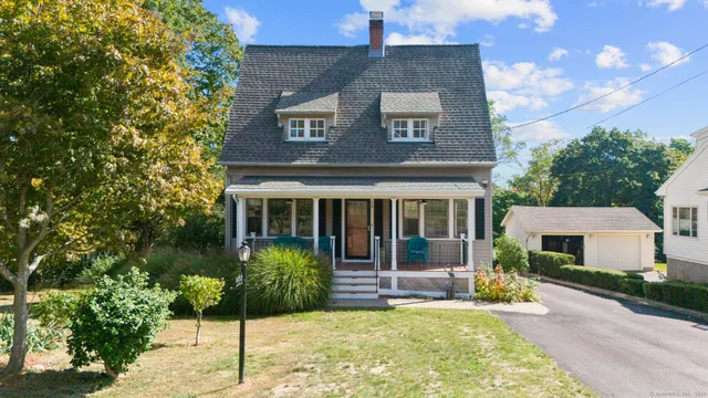 a view of a house with a garden