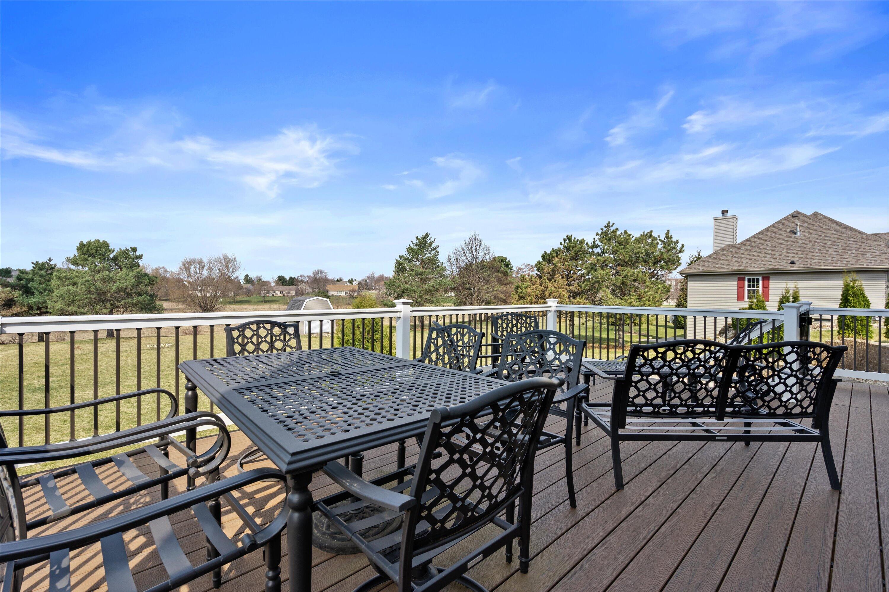 504 Fairview Circle Waterford, WI 53185 - Photo 24 of 49 Upper deck with beautiful views of the conservancy. Walk out from the kitchen. Great space for outdoor dining/entertaning