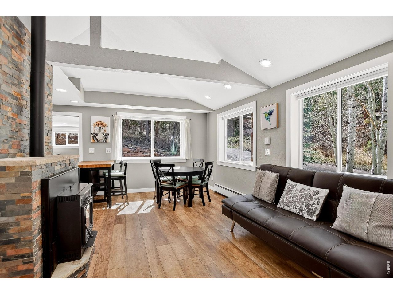 11826 Brook Road Golden, CO 80403 - Photo 3 of 28 Living Room to Dining Area