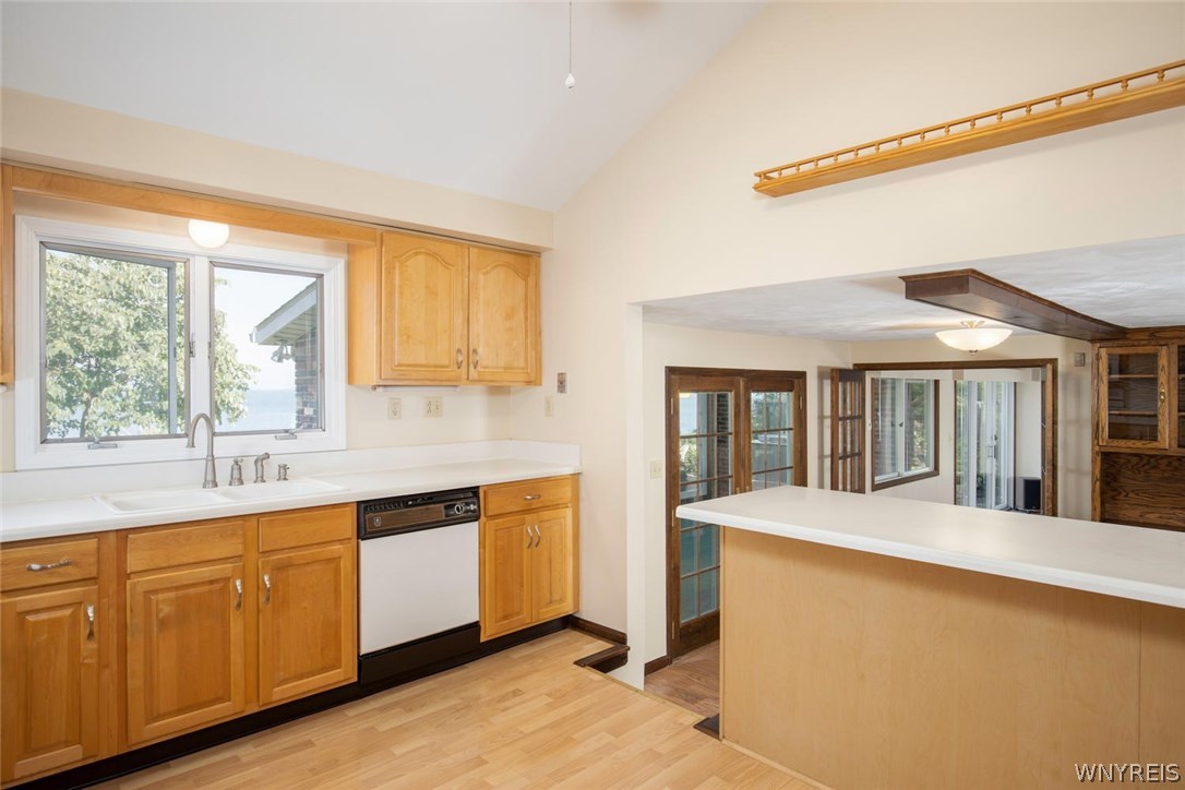 629 Lake Road Porter, NY 14174 - Photo 9 of 35 Partial view of kitchen with year 'round water vie