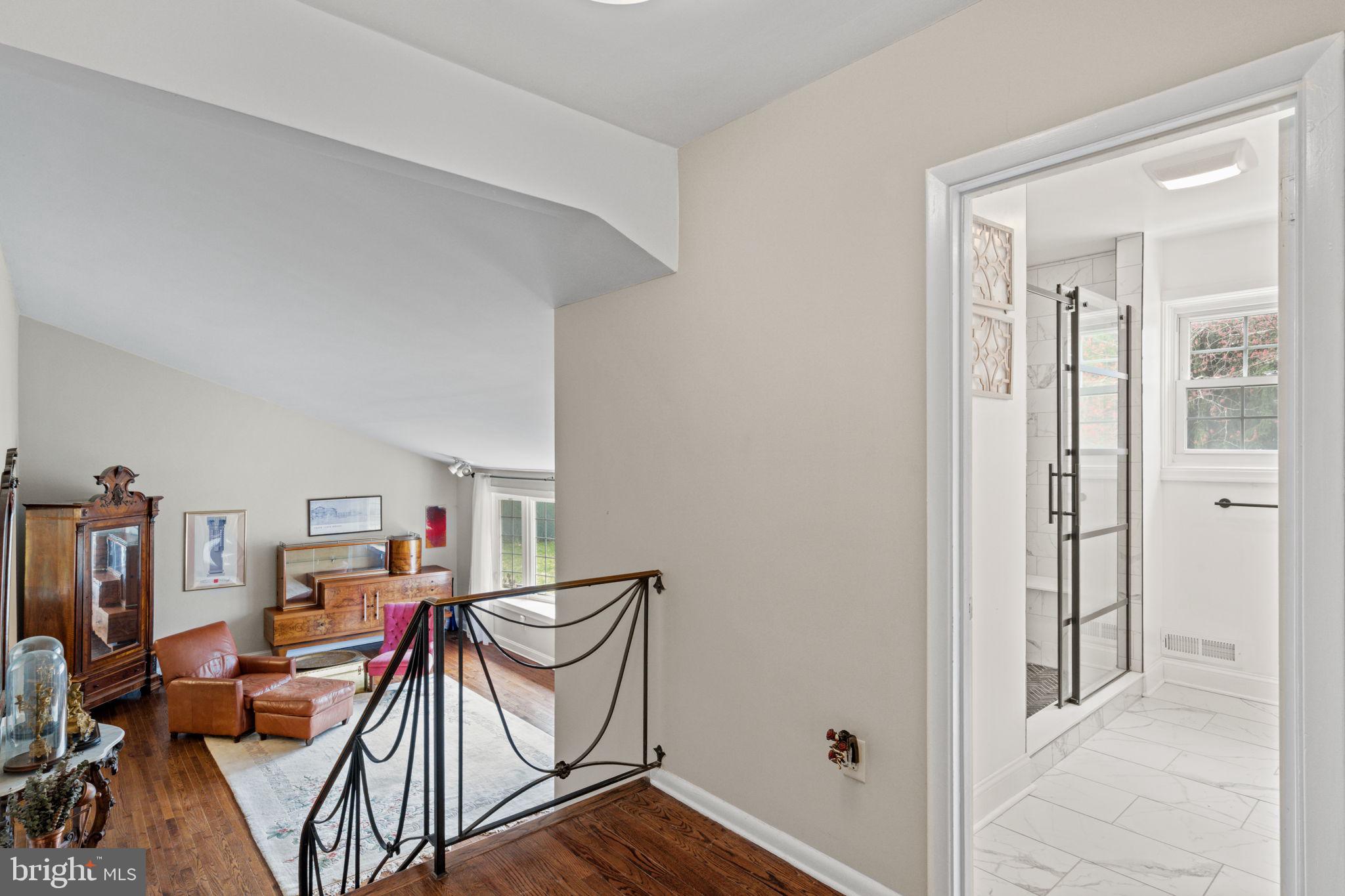 1505 Redwood Lane Wyncote, PA 19095 - Photo 15 of 51 a view of a workspace with furniture and wooden floor