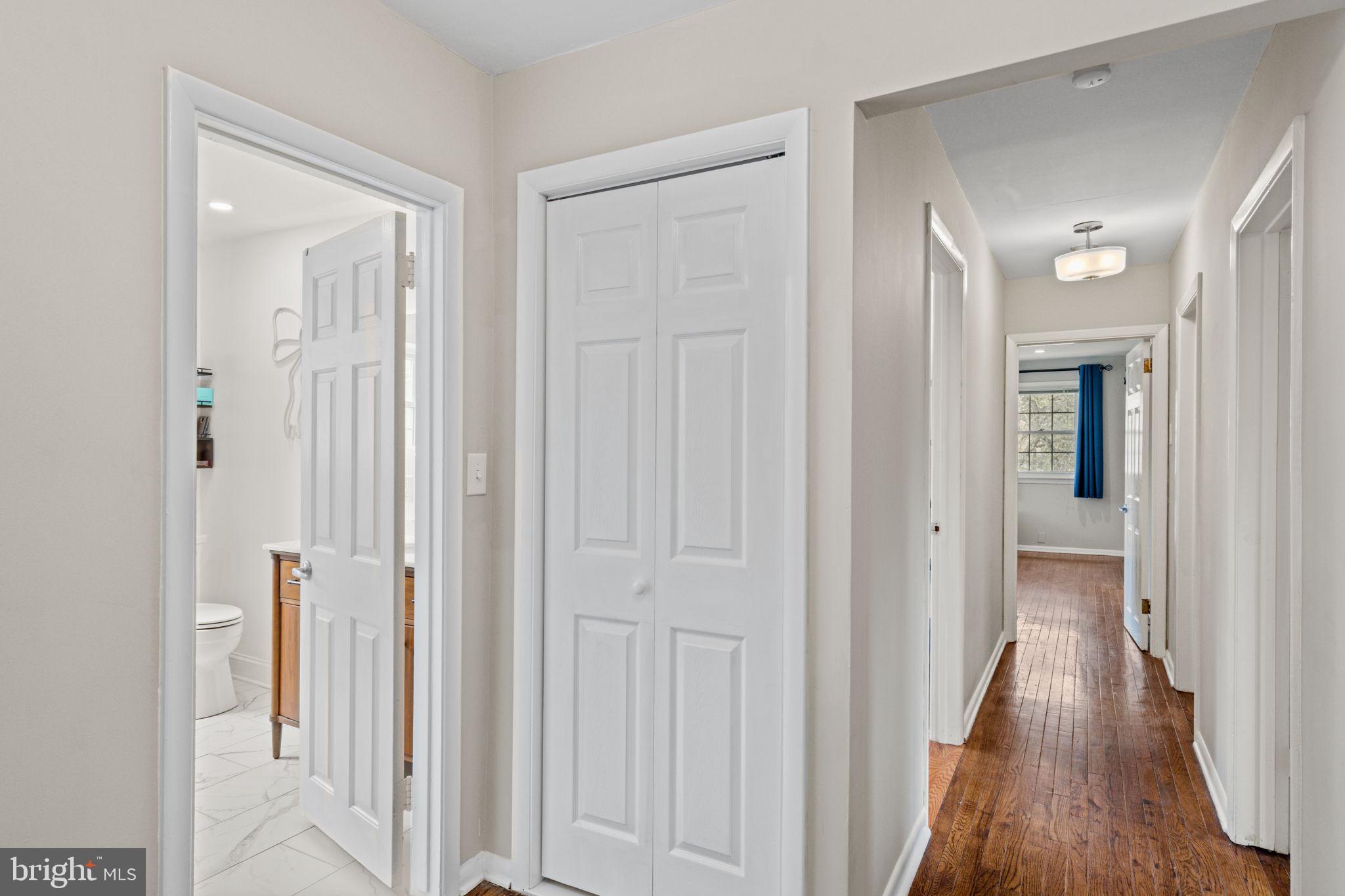 1505 Redwood Lane Wyncote, PA 19095 - Photo 16 of 51 a view of a hallway with wooden floor