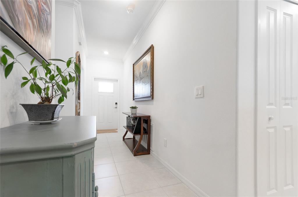 6736 Ripple Pond Loop Zephyrhills, FL 33541 - Photo 5 of 40 a view of a hallway with potted plant
